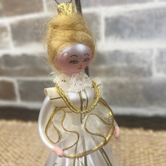 Vtg De Carlini Soffieria Italian blown glass Ornament Blonde 5.5" - Picture 4 of 13